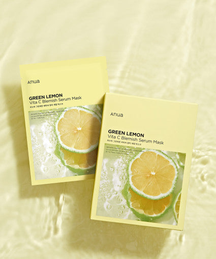 Anua Green Lemon Vita C Blemish Serum Mask 25ml X 10ea